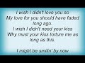 Etta Jones - I Wish I Didn't Love You So Lyrics