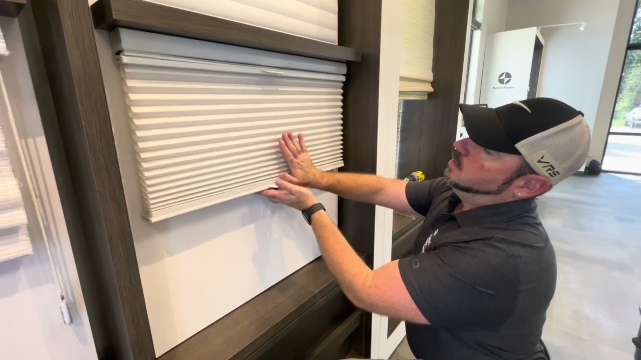 Uninstall a honeycomb shade