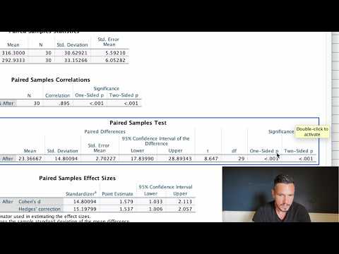 Paired T-Test on SPSS (2026) – A Neuroscience Example