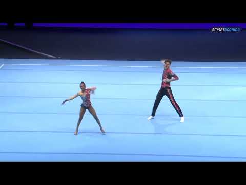 2022 Mixed Pair Balance Qualifying (12-18) - Toby & Anisa - World Acrobatics - GBR - Richmond