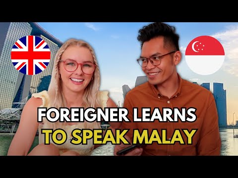 Foreigner Learns How To Speak Malay From A Singaporean!