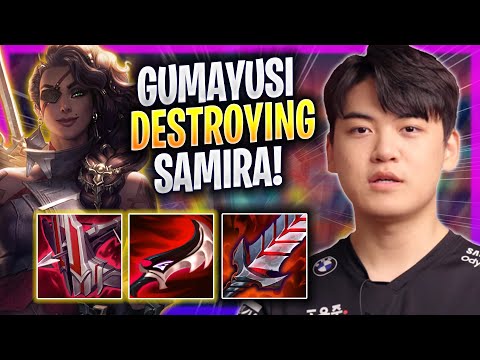 GUMAYUSI DESTROYING WITH SAMIRA! - T1 Gumayusi Plays Samira ADC vs Kai'sa! | Season 2023