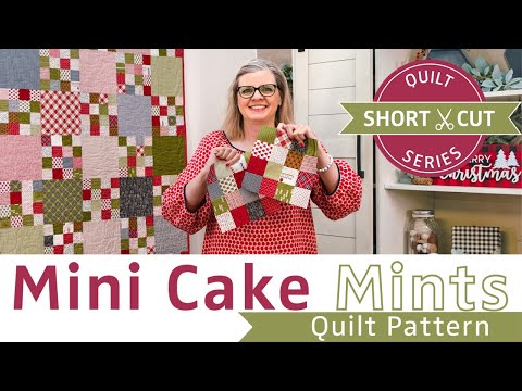 EASIEST Quilt from Mini Charm Packs & Layer Cakes – How to CHAIN PIECE the Mini Cake Mints Quilt