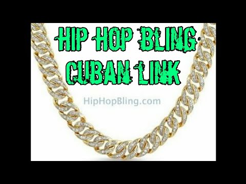 Hip hop bling cuban link iced out chain unboxing and review
