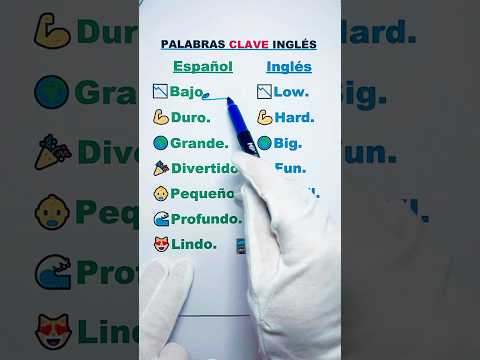 “Aprende palabras clave en inglés: low, hard, big, y más” #aprendoinglescantando6191 #english #apren