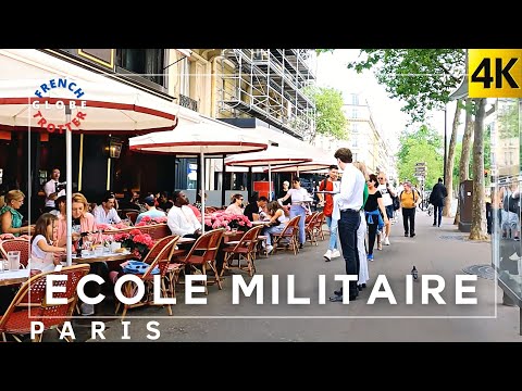 France Paris 4K Walk Around 🇫🇷 15eme arrondissement ➜ Ecole Militaire➜ Champs des Mars➜ Invalides