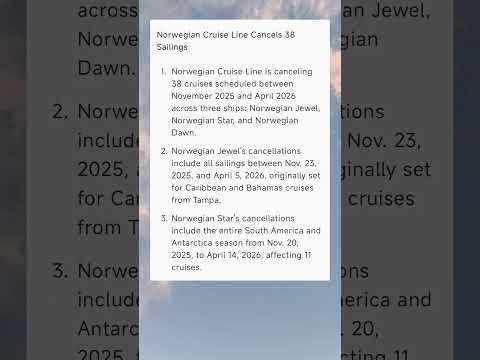 Thumbnail for Norwegian cancelled cruises #cruise  #norwegian #holiday