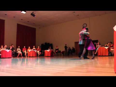  Diego Riemer  and  Natalia Cristobal Rivé  are  dancing  at  Kiev International Tango Festival  in  2015