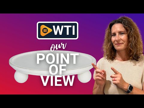 Farmhouse Round Wood Tray with Risers for Display - WTI product video review