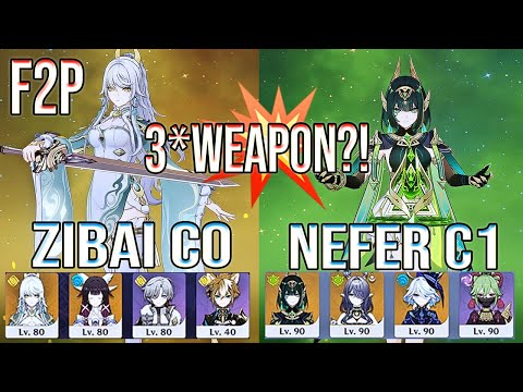 🔥 Can F2P Zibai with a 3★ Harbinger of Dawn DESTROY Spiral Abyss Floor 12? | Genshin Impact