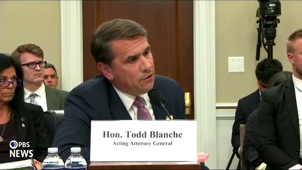 WATCH: Blanche and Rep. Dean clash over unreleased Epstein files, relationship with Trump