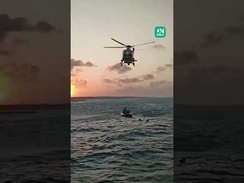 Preso tenta fugir da polícia pelo mar e é recapturado, em Fortaleza; veja vídeo