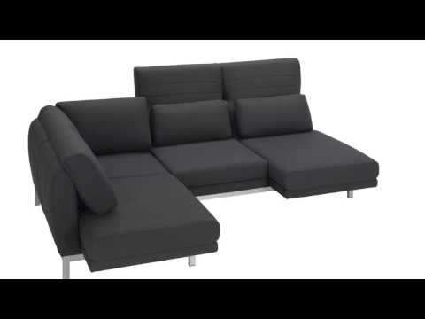 Ewald Schillig Sofa Columbo mit Funktion / Rückenverstellung