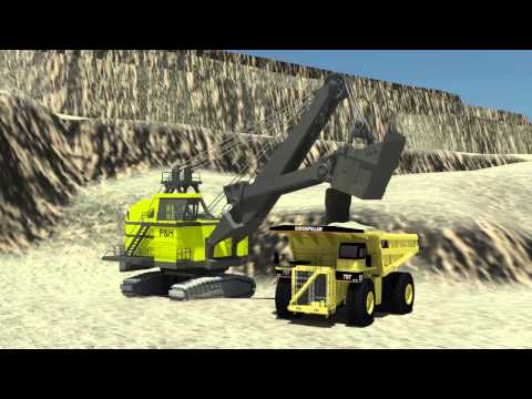 Open Cut Coal Mine Animation