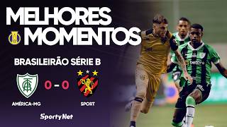 GOLEIROS SALVAM E TERMINA EM EMPATE! Melhores Momentos - América- MG 0 x 0 Sport