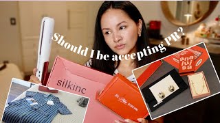 Should I be Accepting PR? | Featuring Ana Luisa, FASZIN Hair Straightener, and SilkInc Silk Pjs