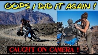 I dropped the bike... AGAIN ! this time caught on Camera when doing self portraits