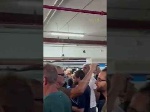 Israelis sing national anthem in a bunker