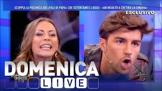 Domenica Live - Lite tra Karina Cascella e Andrea Damante
