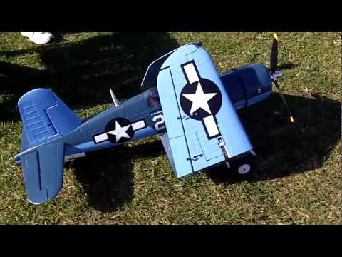 Banana Hobby Super F4U Corsair RC Plane 63" Testing