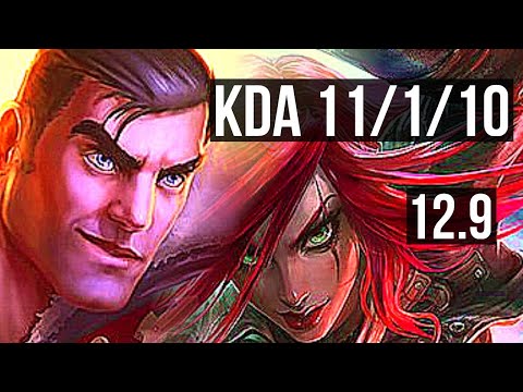 JAYCE vs KATARINA (MID) | 11/1/10, 1.2M mastery, Dominating | KR Master | 12.9