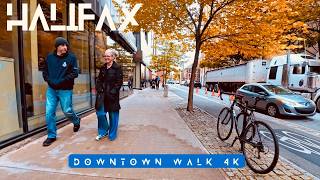 🍂 Halifax in October 🇨🇦 | A Peaceful Fall Walk Downtown 4K