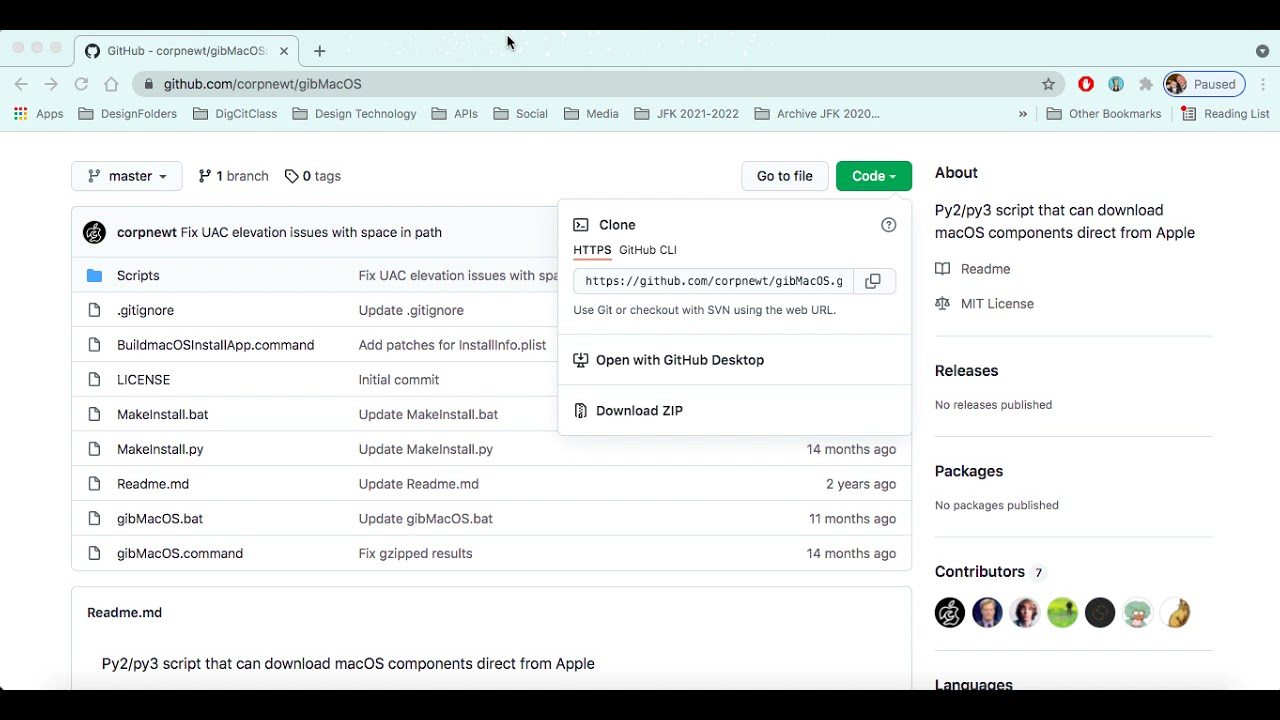 Install MacOS Versions Using GibMacOS