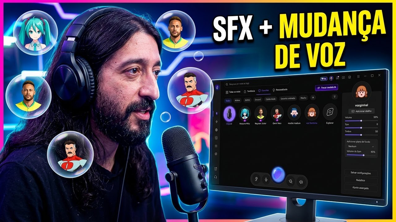 O melhor alterador de voz para streamers e gamers!