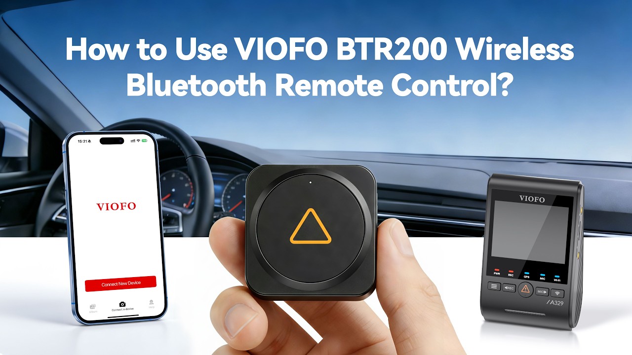 How to Use VIOFO BTR200 Wireless Bluetooth Remote Control?