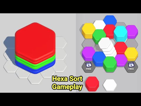 Hexa Sort Game Gameplay - YouTube