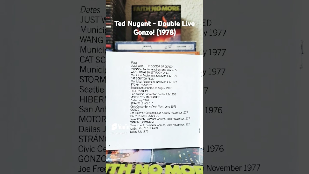 #tednugent #live #hardrock #1978 #1970s #1970smusic #1970srock #70s #70smusic #cd #cds #collection