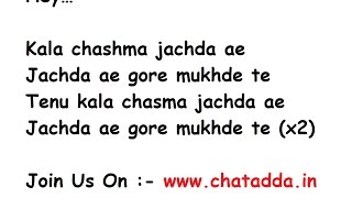 Kala Chashma Full Song Lyrics Movie – Baar Baar Dekho| Amar Arshi, Badshah, Neha Kakkar