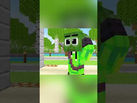 Sqisik MC - Monster school baby zombie sad story with his mother minecraft animation #minecraft #viral #shorts