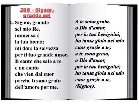 288 Signor, grande sei - Innario Chiesa Cristiana Avventista del Settimo Giorno 2014