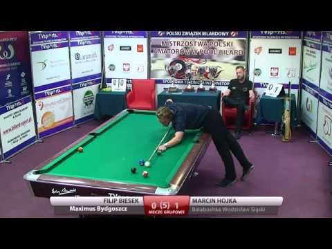 Mistrzostwa Polski Amatorów w Bilard - Łódź 2015 Biesek - Hojka