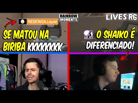 NESK IMITANDO A BIRIBA DO SILENCE, A MIRA DO SHAIKO É INSANA!👽👽 E MAIS - MELHORES MOMENTOS LIVES R6