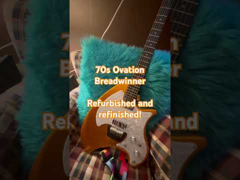Ovation Breadwinner 1970s - Gold Sparkle Customized Refinished - So Cool image 12
