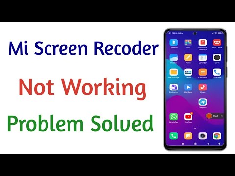 How To Fix Mi Screen Recorder Not Working In Redmi Phone | Mi Screen Recorder Issue
