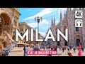 MILAN Italy 4K Walking Tour Captions Immersive Sound 4K Ultra HD 60fps