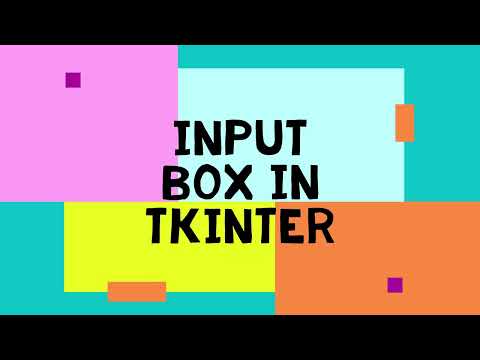 How To Create Input Box Entry In Tkinter 4 Python Gui Beginners Tutorial