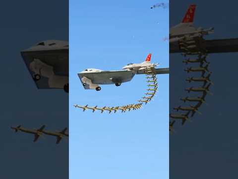 Typically F-16 Fighting Falcon Bravely Closed To Shot Down B-21 Bomber Gtav