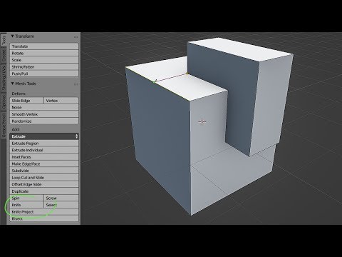 CGC Classic: Using Blender's Knife Tool (Blender 2.6)