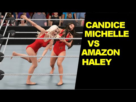 WWE 2K17 Candice Michelle vs Amazon Haley - Baywatch Match