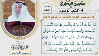 [140] حديث وضوء عبد الله ابن عباس [كتاب الوضوء - باب غسل الوجه باليدين من غرفة واحدة]