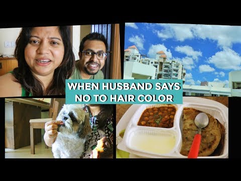 VLOG When Husband Says No To Hair Color | How Was Our Gandhi Jayanti | The Sky Making Me Homesick Video