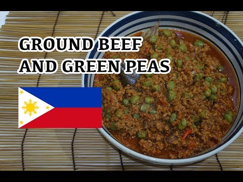 Ground Beef & Green Peas Recipe Tagalog Pinoy Filipino