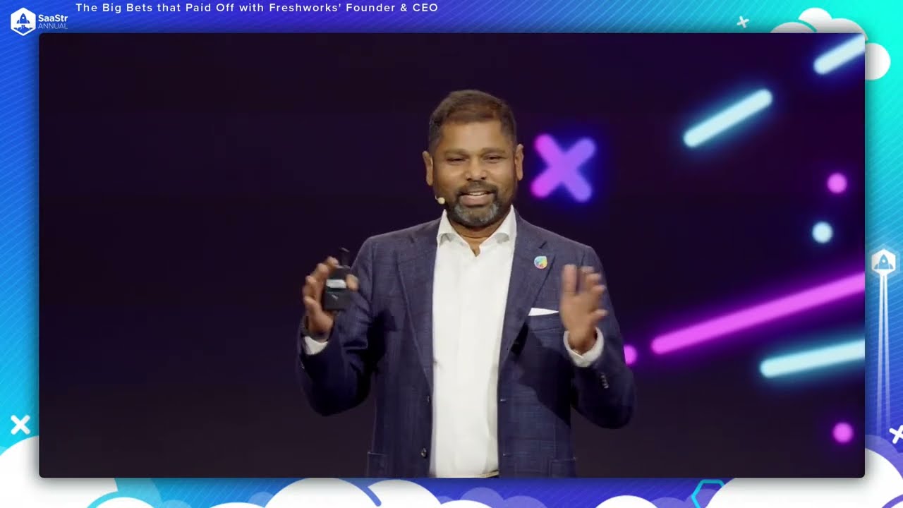 "Big Bets that Paid Off" with @Freshworks Founder & CEO Girish Mathrubootham | SaaStr Annual