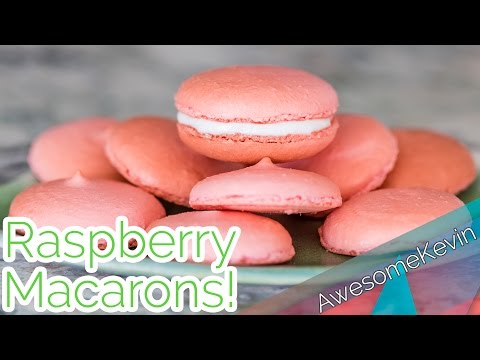 Simple Raspberry Macarons Recipe ~ iAwesomeKevin