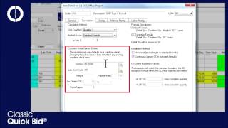 Quick Bid : Master Database – Item Detail - Calculation