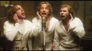 Bee Gees - Stayin&#39; Alive parody. Sound recording in studio